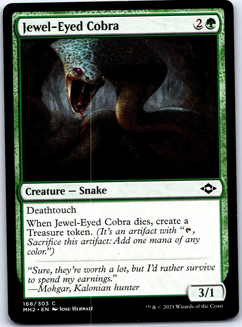 JEWEL-EYED COBRA 168 C MAGIC: THE GATHERING MP