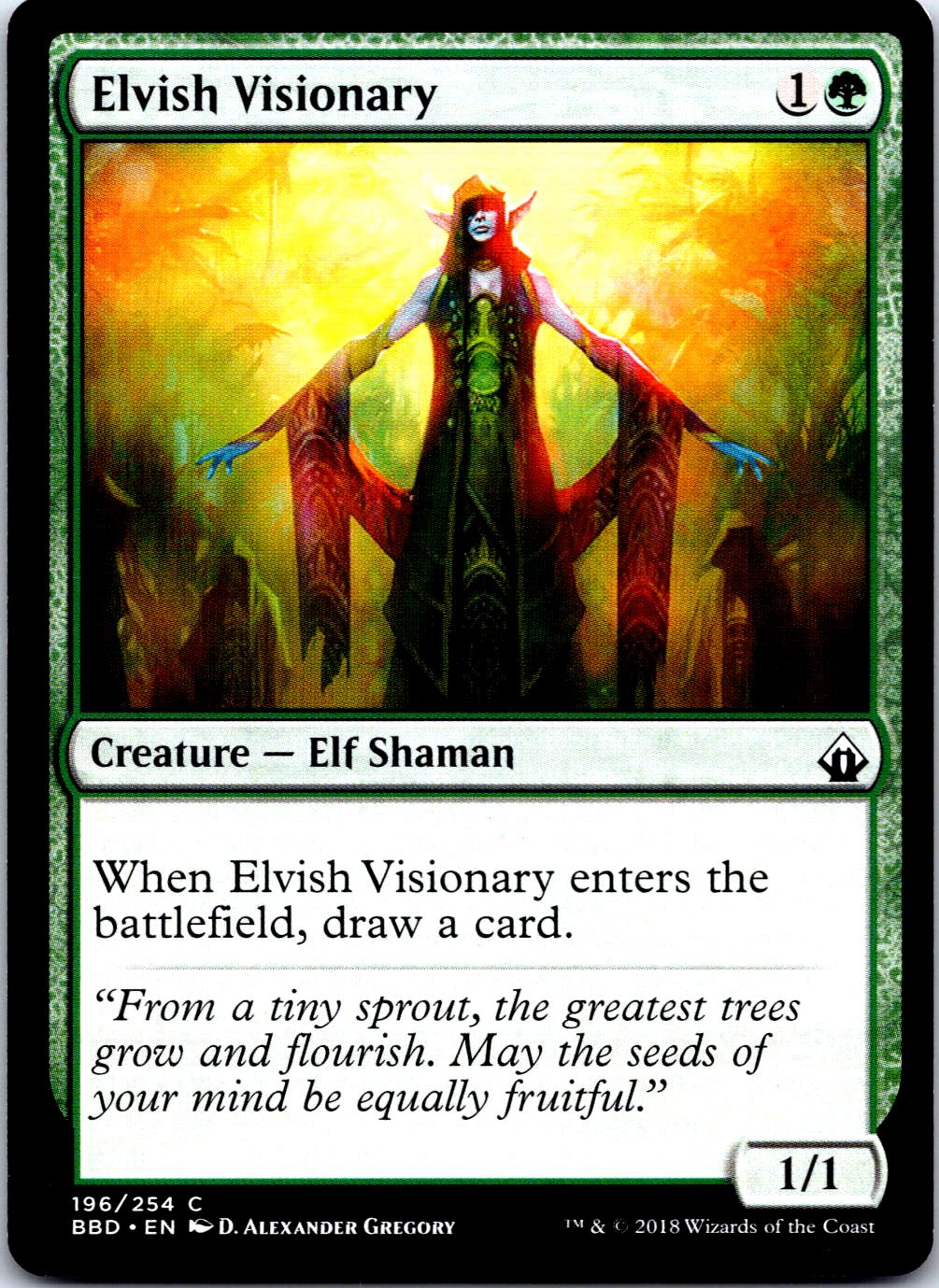 ELVISH VISIONARY 196 C MAGIC: THE GATHERING MP