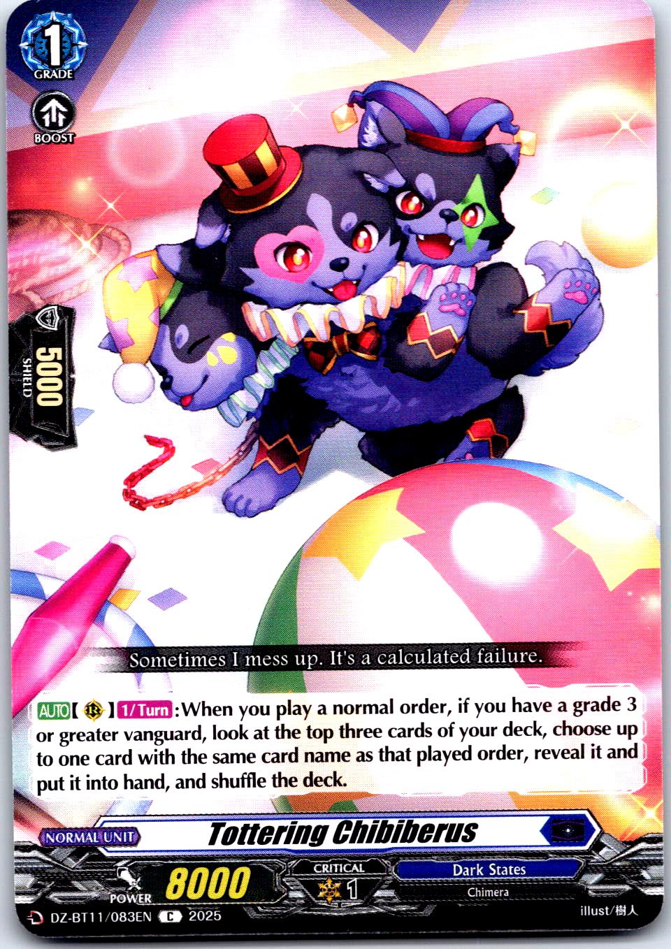 TOTTERING CHIBIBERUS DZ-BT11/083EN C CARDFIGHT!! VANGUARD MP