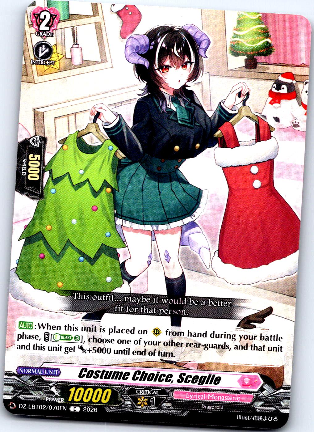 COSTUME CHOICE, SCEGLIE DZ-LBT02/070EN C CARDFIGHT!! VANGUARD MP