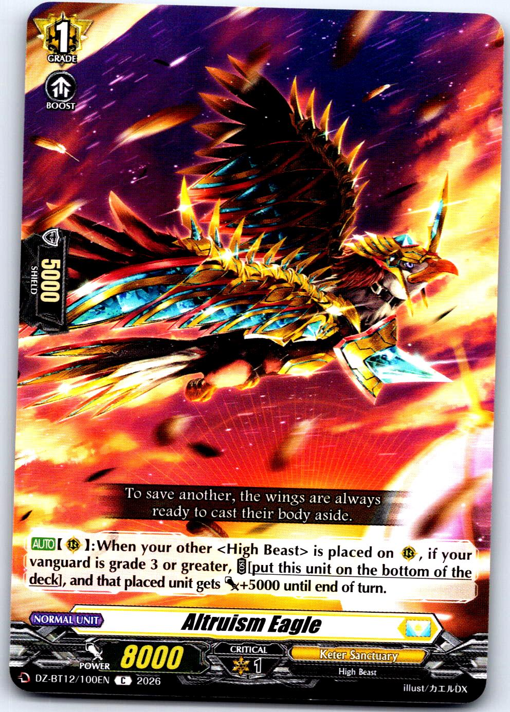 ALTRUISM EAGLE DZ-BT12/100EN C CARDFIGHT!! VANGUARD LP