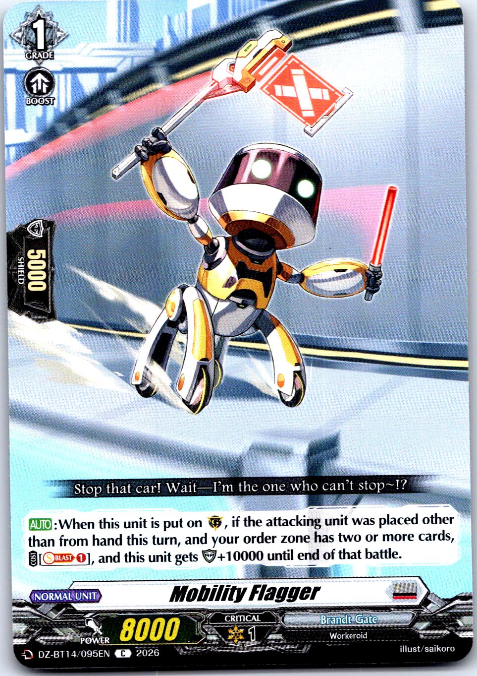 MOBILITY FLAGGER DZ-BT14/095EN C CARDFIGHT!! VANGUARD MP
