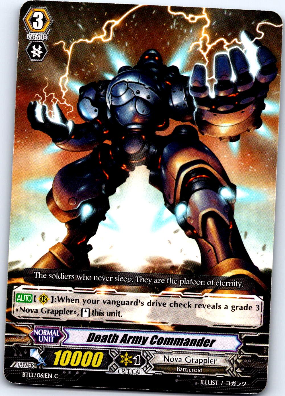 DEATH ARMY COMMANDER BT13/061EN C CARDFIGHT!! VANGUARD MP