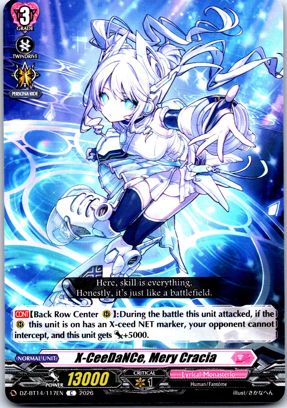 X-CEEDANCE, MERY CRACIA DZ-BT14/117EN C CARDFIGHT!! VANGUARD MP