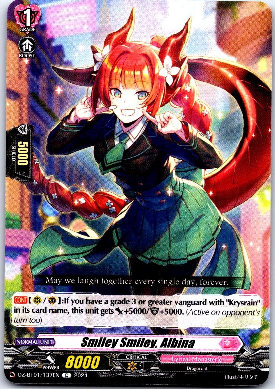 SMILEY SMILEY, ALBINA DZ-BT01/137EN C CARDFIGHT!! VANGUARD MP