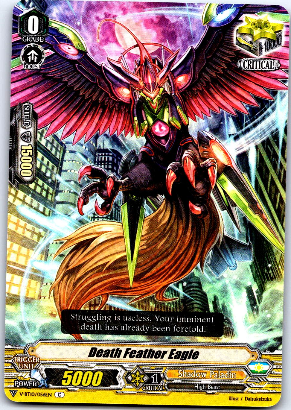 DEATH FEATHER EAGLE V-BT10/056EN C CARDFIGHT!! VANGUARD MP