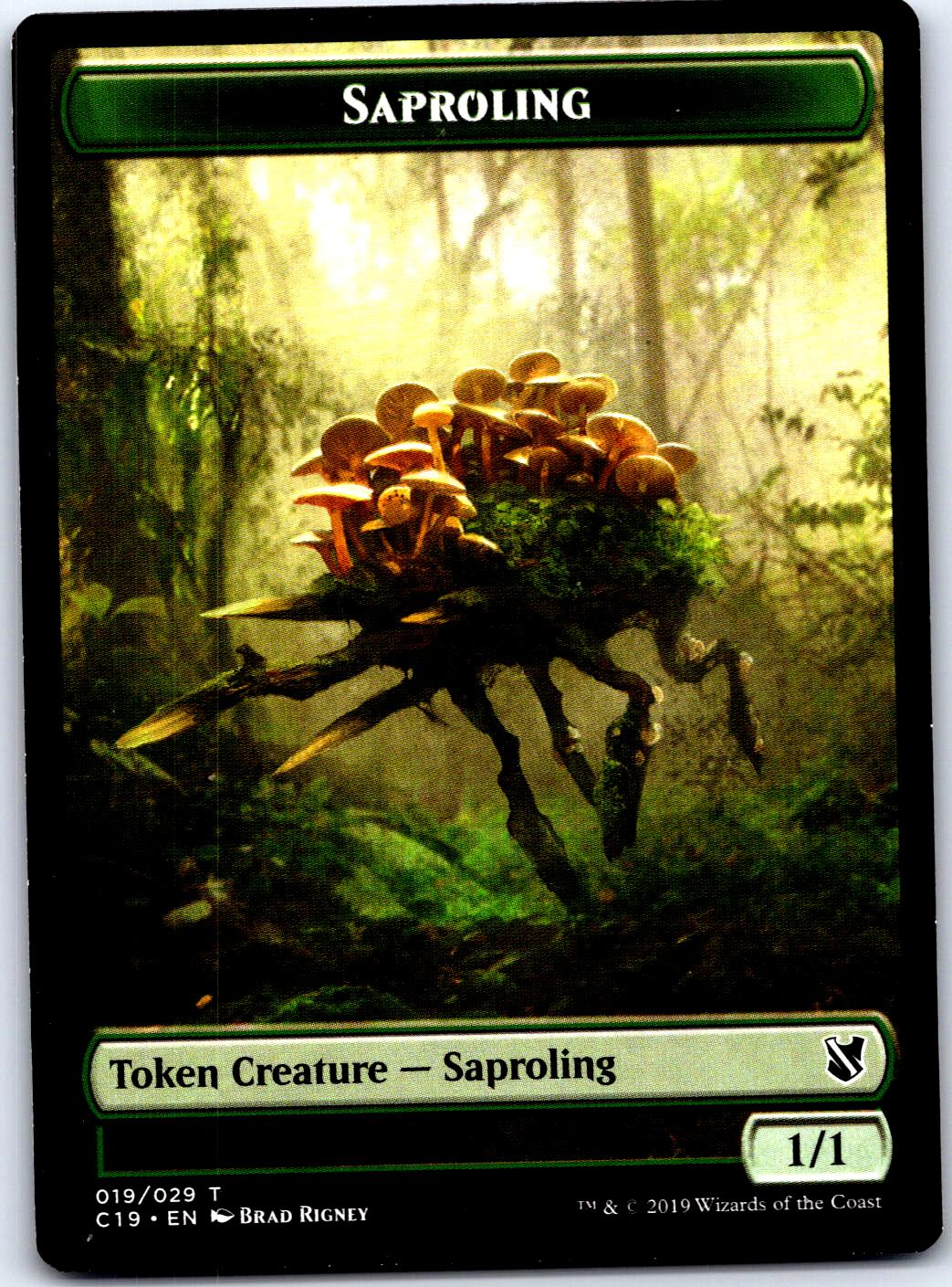 SAPROLING // MANIFEST DOUBLE-SIDED TOKEN 19 // 28 TOKEN MAGIC: THE GATHERING MP