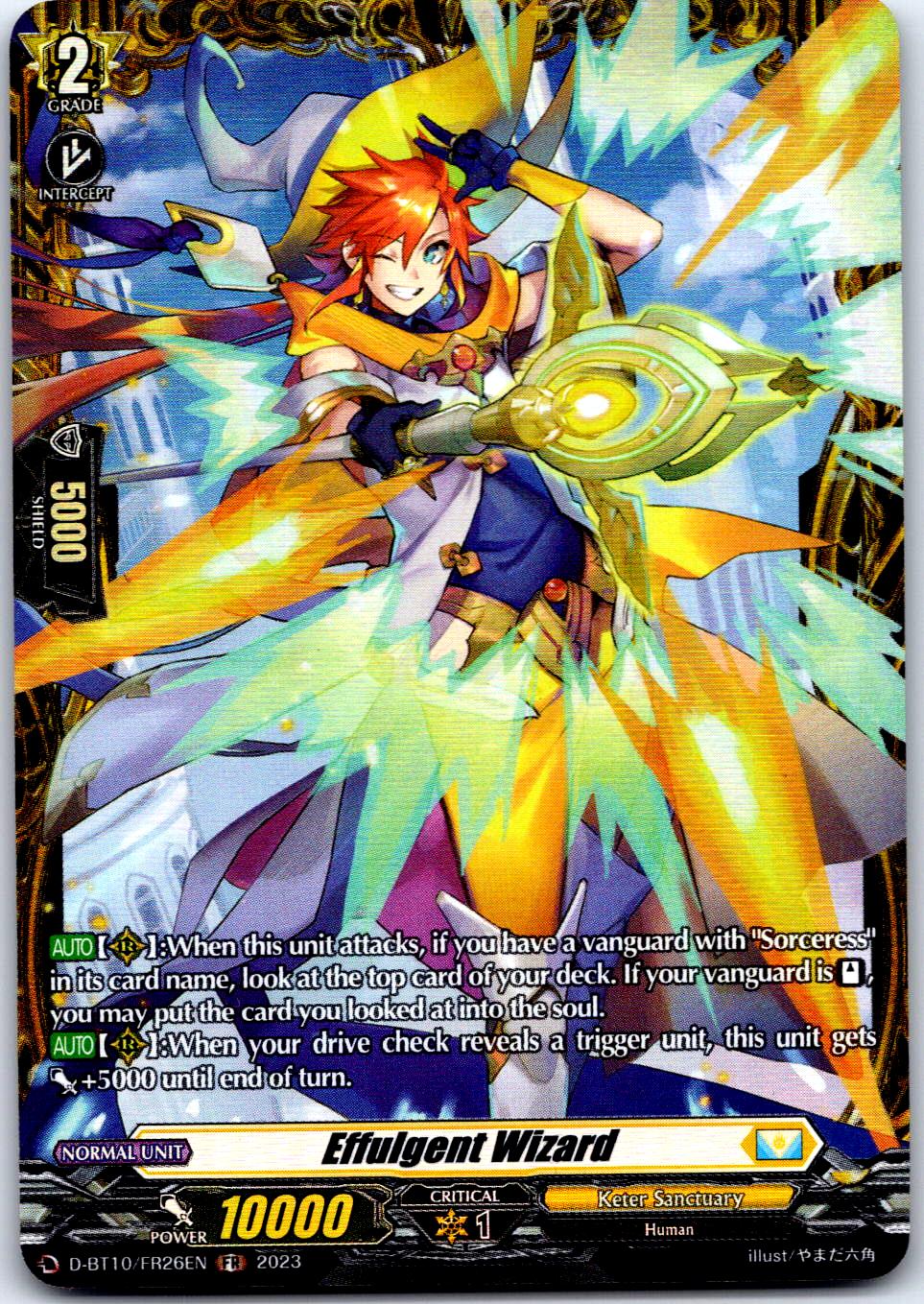 EFFULGENT WIZARD (FR) D-BT10/FR26EN FRAME RARE CARDFIGHT!! VANGUARD MP