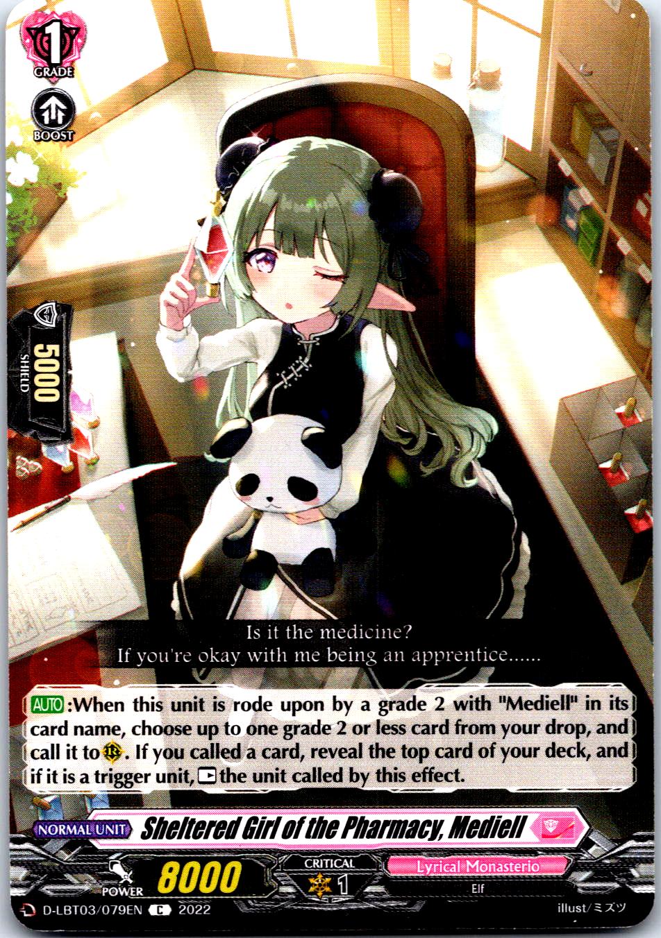 SHELTERED GIRL OF THE PHARMACY, MEDIELL D-LBT03/079EN C CARDFIGHT!! VANGUARD MP