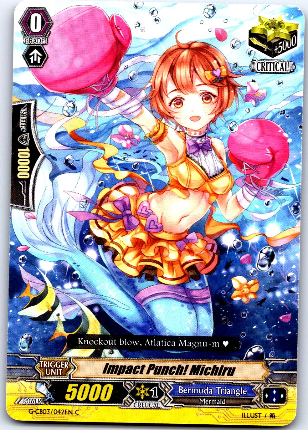IMPACT PUNCH! MICHIRU G-CB03/042EN C CARDFIGHT!! VANGUARD MP