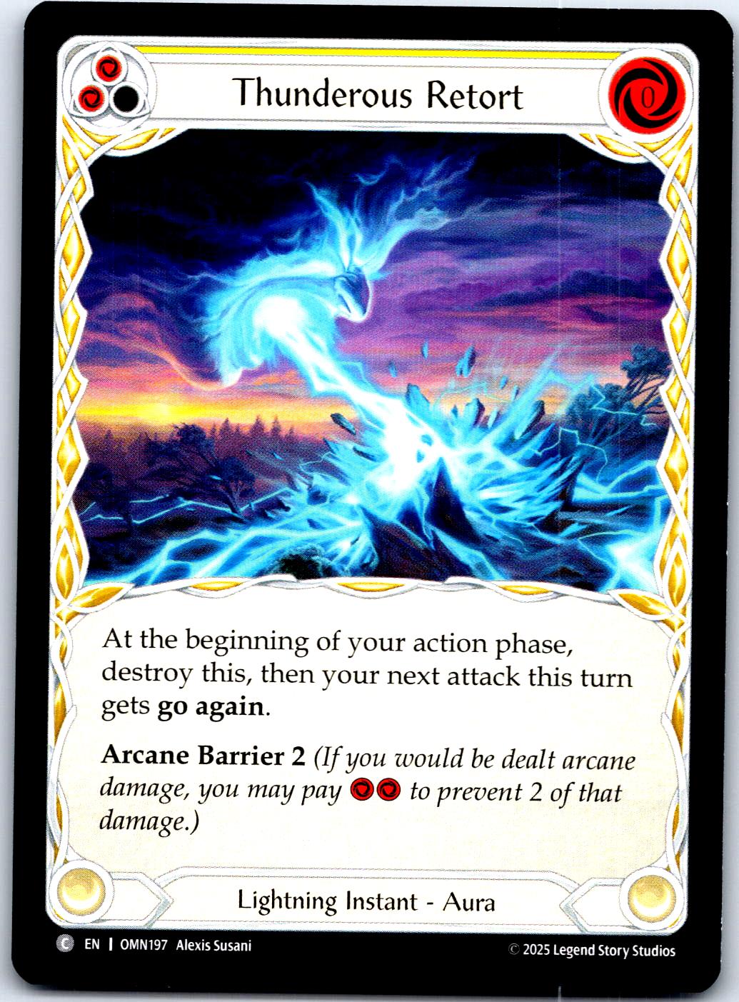 THUNDEROUS RETORT (YELLOW) OMN197 C FLESH AND BLOOD MP