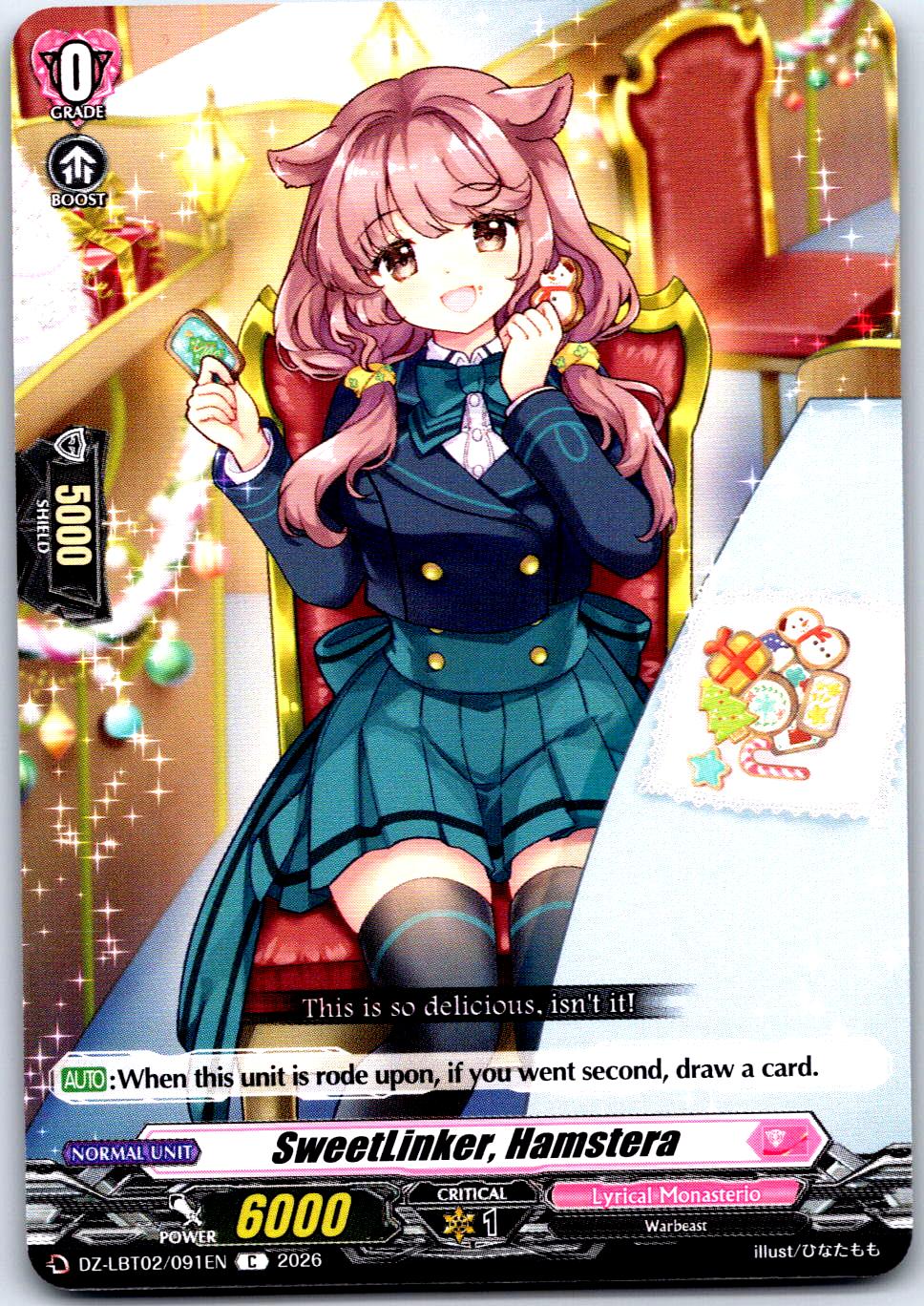 SWEETLINKER, HAMSTERA DZ-LBT02/091EN C CARDFIGHT!! VANGUARD LP