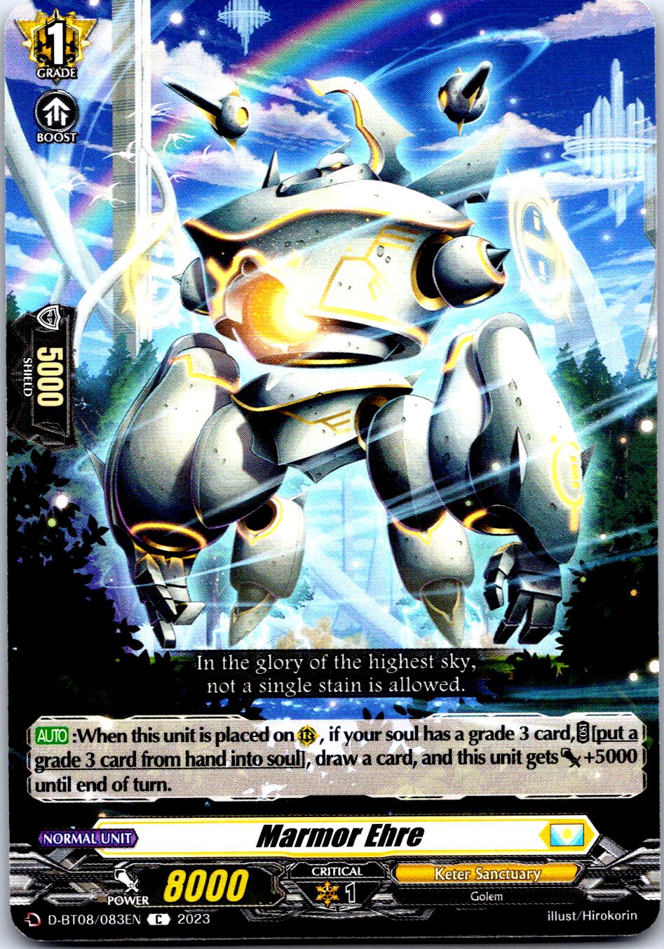 MARMOR EHRE D-BT08/083EN C CARDFIGHT!! VANGUARD MP