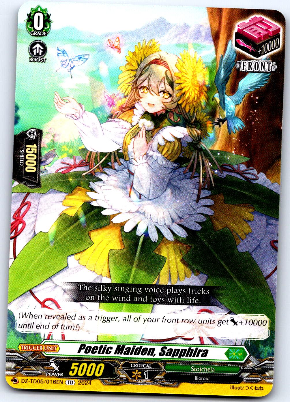 POETIC MAIDEN, SAPPHIRA DZ-TD05/016EN TRIAL DECK CARDFIGHT!! VANGUARD MP