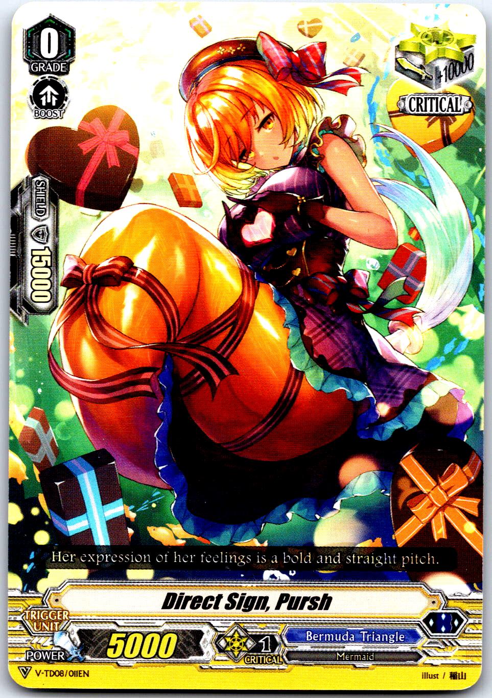 DIRECT SIGN, PURSH V-TD08/011EN TRIAL DECK CARDFIGHT!! VANGUARD MP