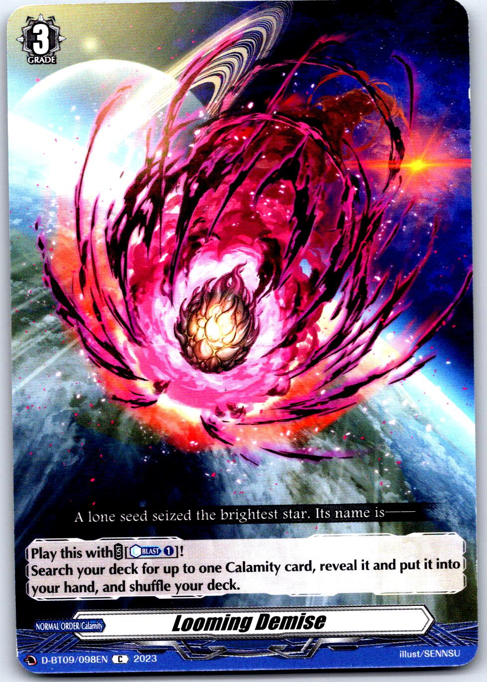 LOOMING DEMISE D-BT09/098EN C CARDFIGHT!! VANGUARD MP