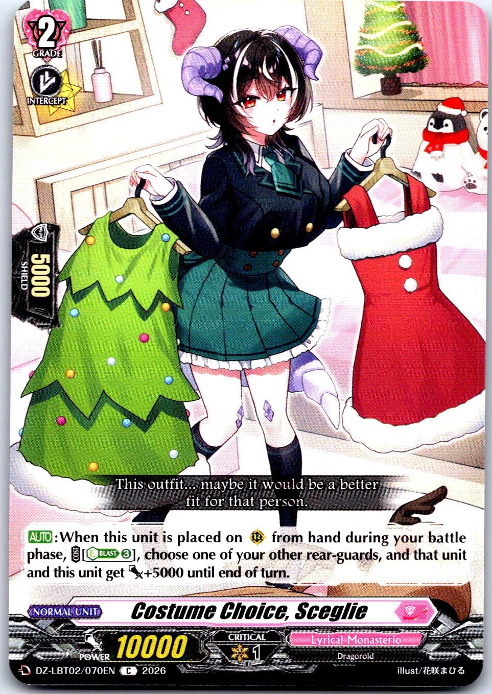 COSTUME CHOICE, SCEGLIE DZ-LBT02/070EN C CARDFIGHT!! VANGUARD LP