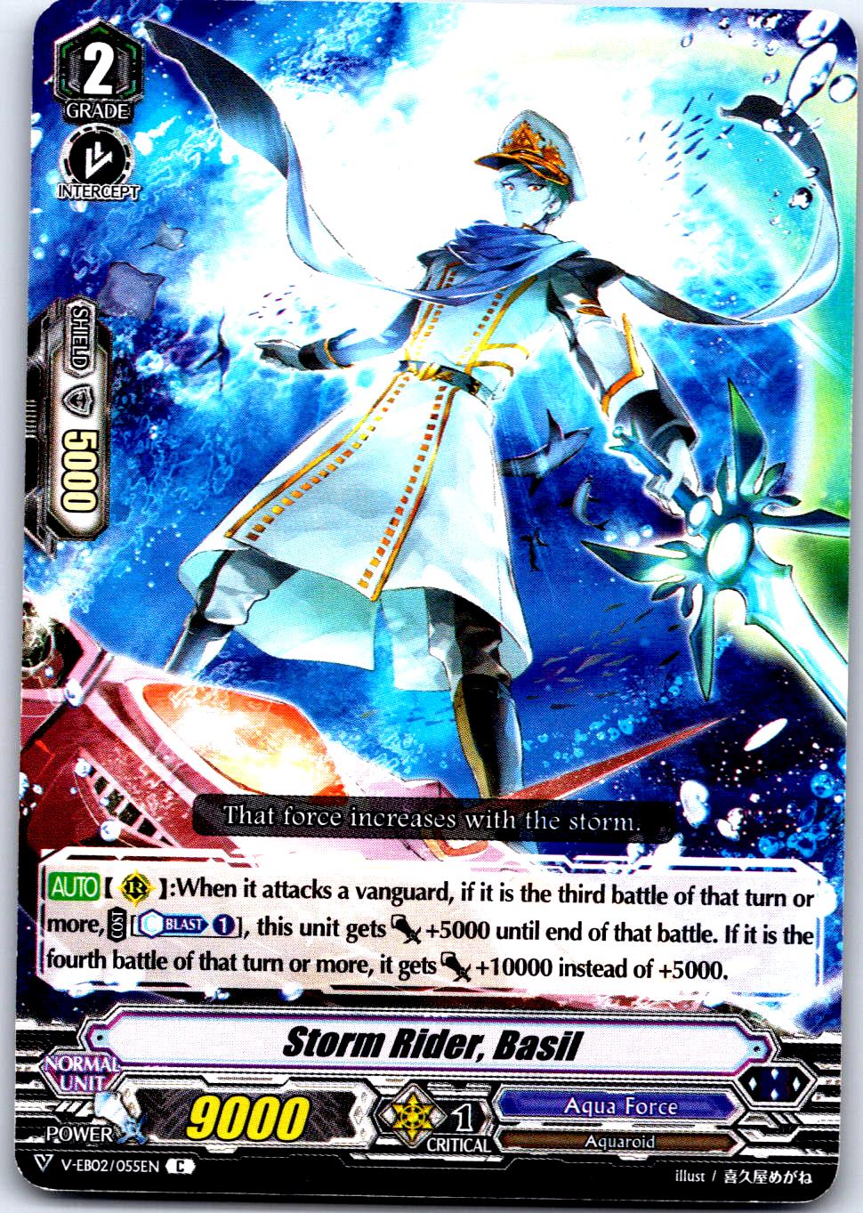 STORM RIDER, BASIL V-EB02/055EN C CARDFIGHT!! VANGUARD MP