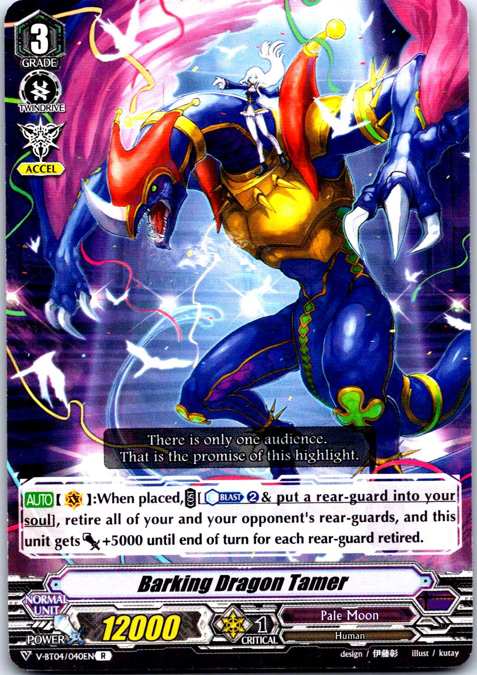 BARKING DRAGON TAMER V-BT04/040EN R CARDFIGHT!! VANGUARD MP
