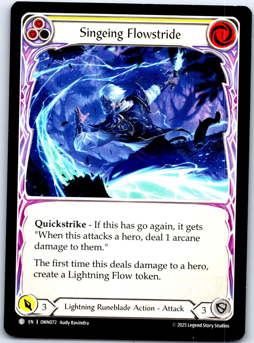 SINGEING FLOWSTRIDE (YELLOW) OMN072 C FLESH AND BLOOD MP