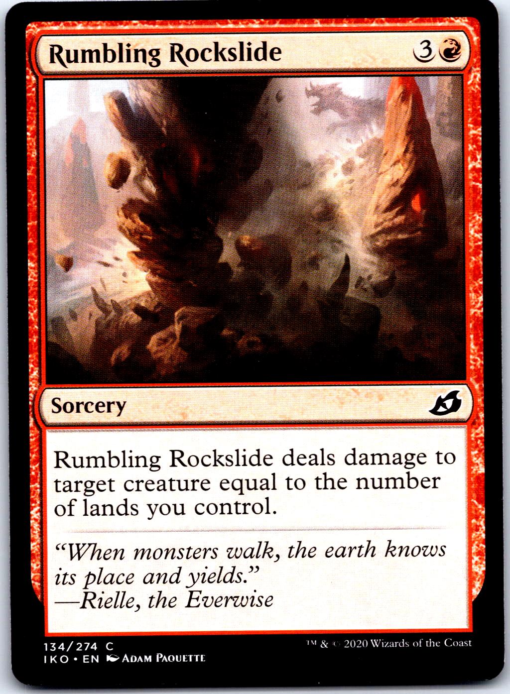 RUMBLING ROCKSLIDE 134 C MAGIC: THE GATHERING MP