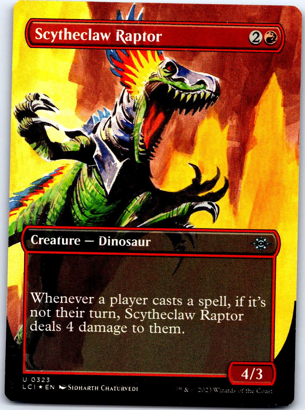 SCYTHECLAW RAPTOR (BORDERLESS) 323 UC MAGIC: THE GATHERING FOIL MP