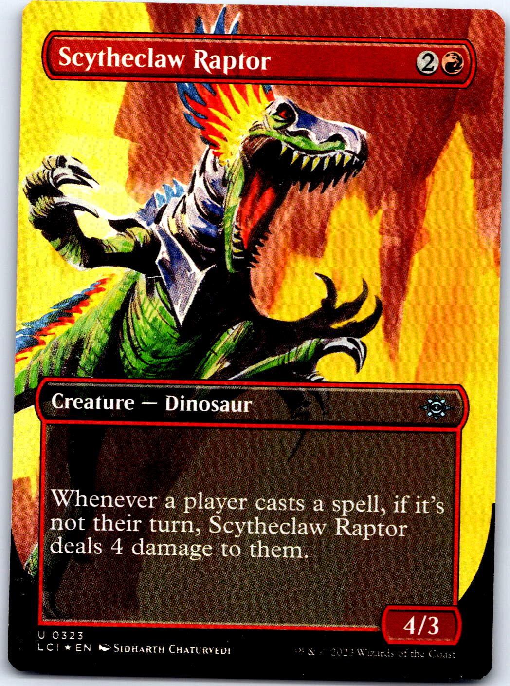 SCYTHECLAW RAPTOR (BORDERLESS) 323 UC MAGIC: THE GATHERING FOIL MP