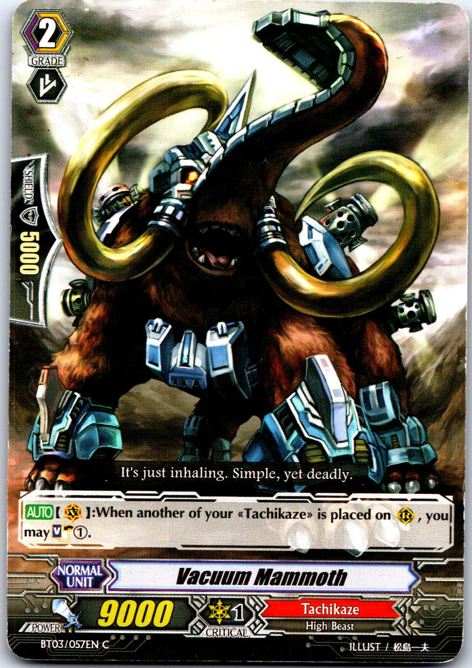 VACUUM MAMMOTH BT03/057EN C CARDFIGHT!! VANGUARD MP