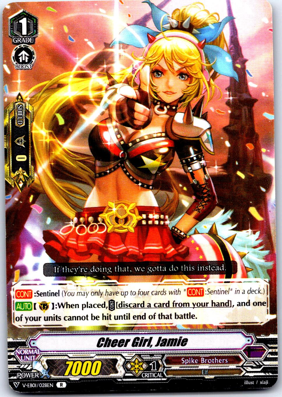 CHEER GIRL, JAMIE V-EB01/028EN R CARDFIGHT!! VANGUARD MP