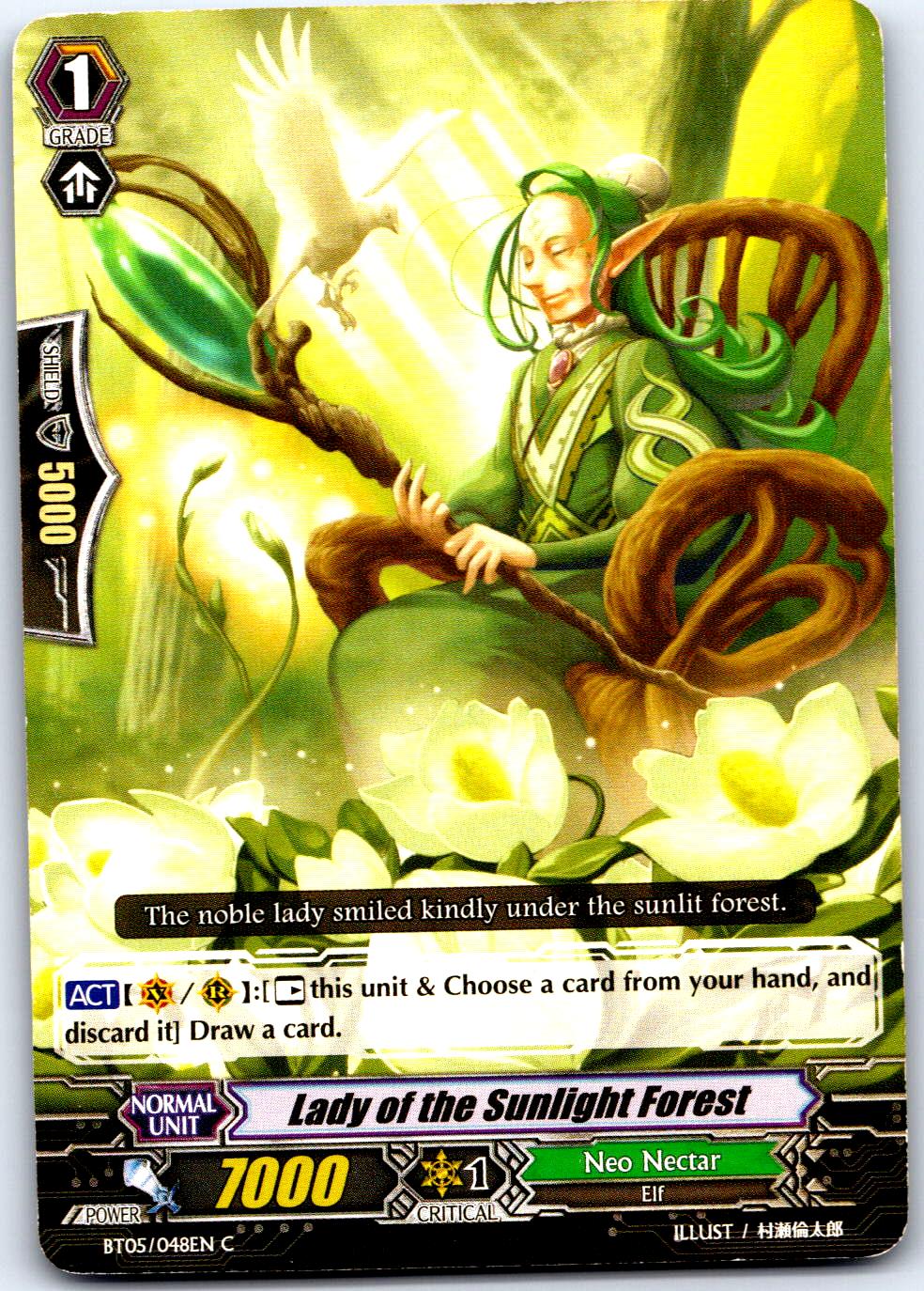 LADY OF THE SUNLIGHT FOREST BT05/048EN C CARDFIGHT!! VANGUARD MP