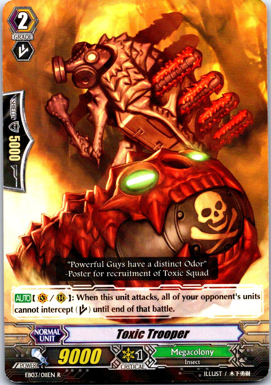 TOXIC TROOPER EB03/011EN R CARDFIGHT!! VANGUARD MP
