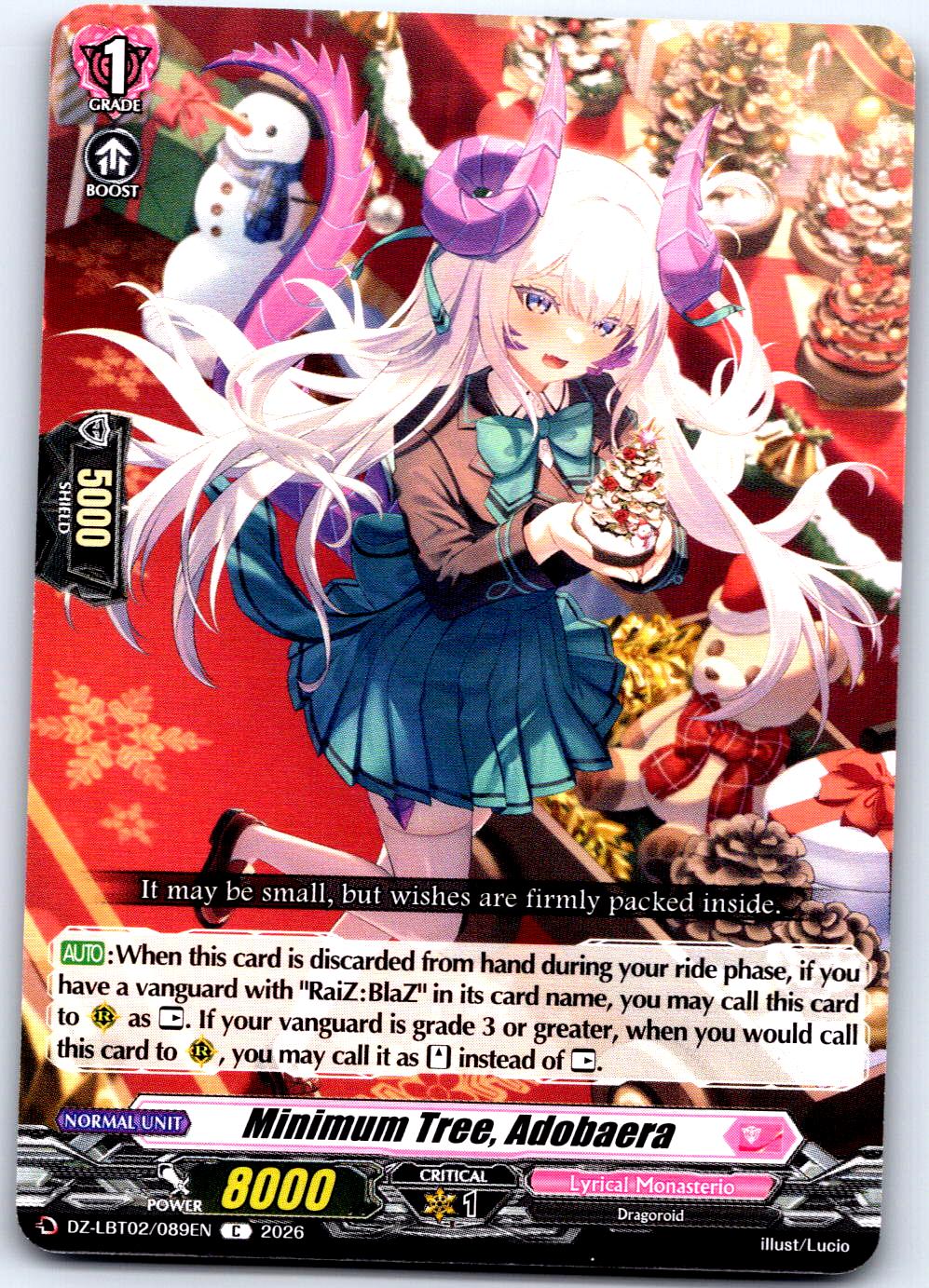 MINIMUM TREE, ADOBAERA DZ-LBT02/089EN C CARDFIGHT!! VANGUARD LP