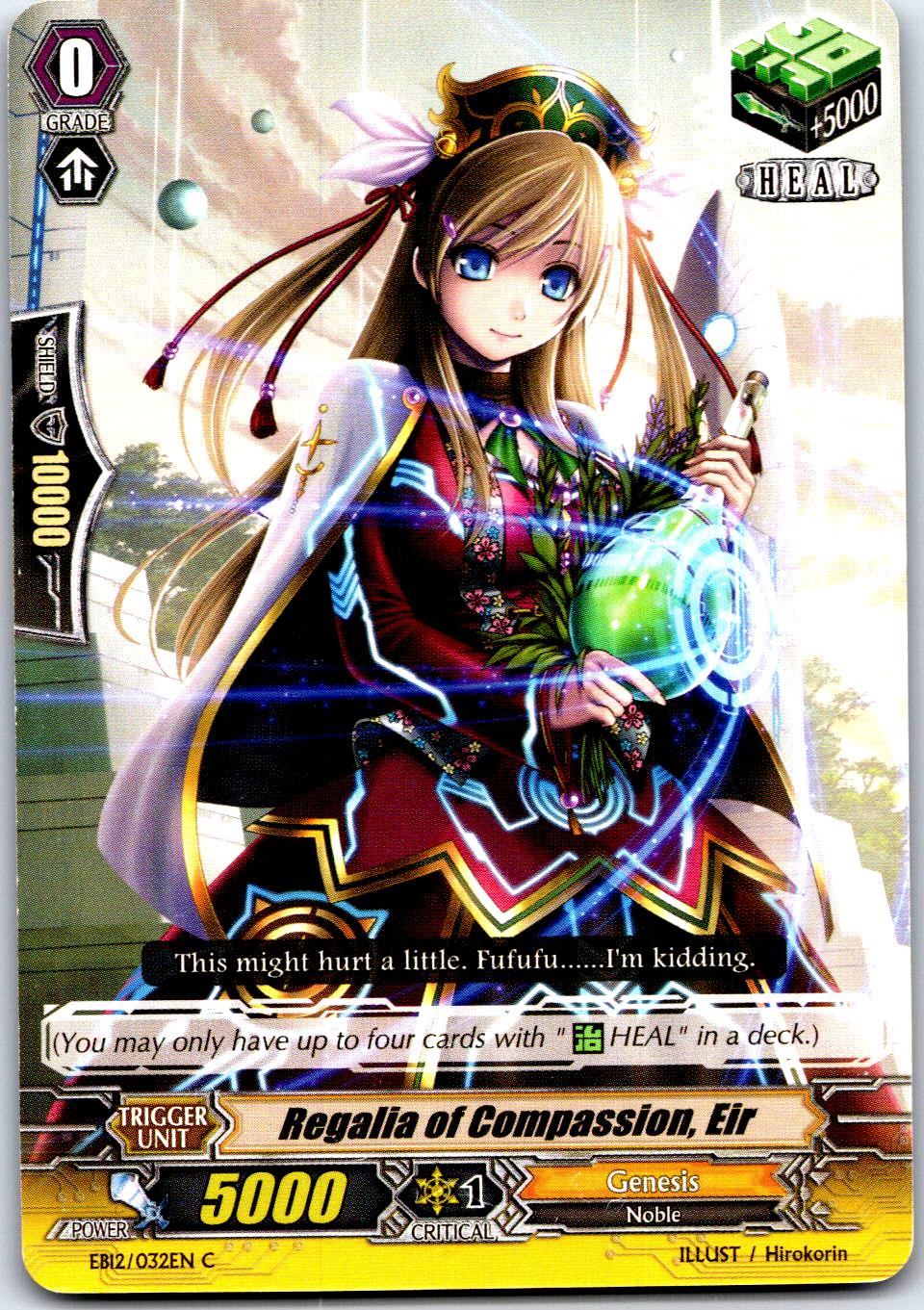 REGALIA OF COMPASSION, EIR EB12/032EN C CARDFIGHT!! VANGUARD HP