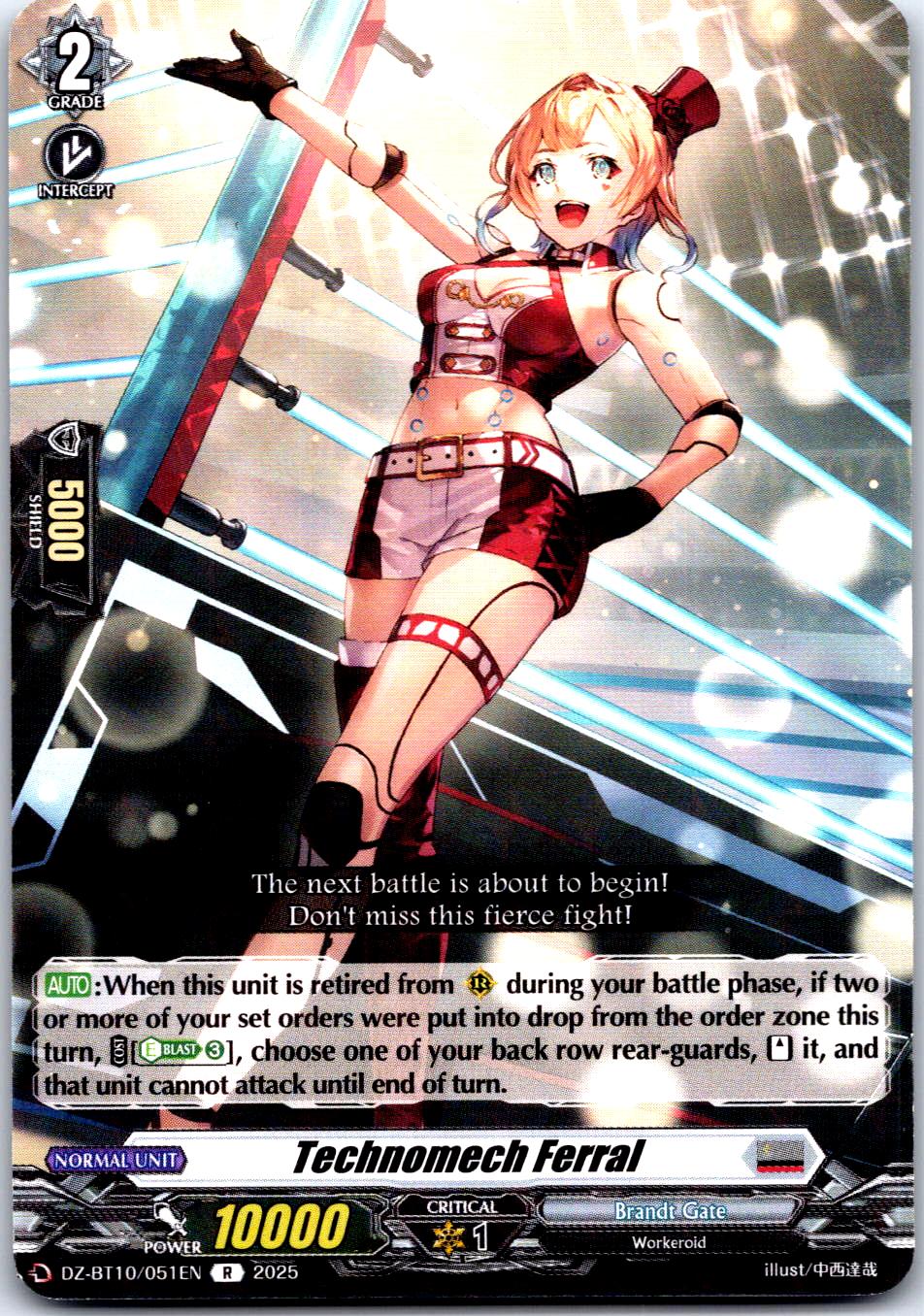 TECHNOMECH FERRAL DZ-BT10/051EN R CARDFIGHT!! VANGUARD MP
