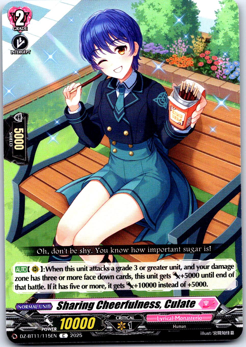 SHARING CHEERFULNESS, CULATE DZ-BT11/115EN C CARDFIGHT!! VANGUARD MP