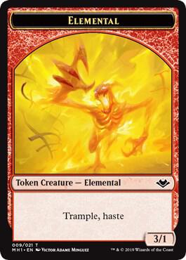 Illusion // Elemental (009) Double-Sided Token (Back)