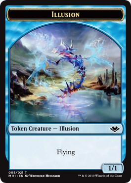 Illusion // Golem Double-Sided Token