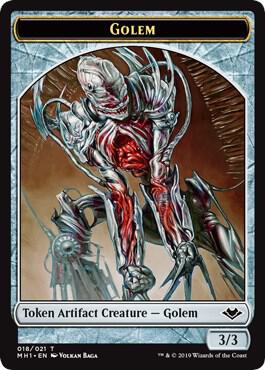 Illusion // Golem Double-Sided Token (Back)