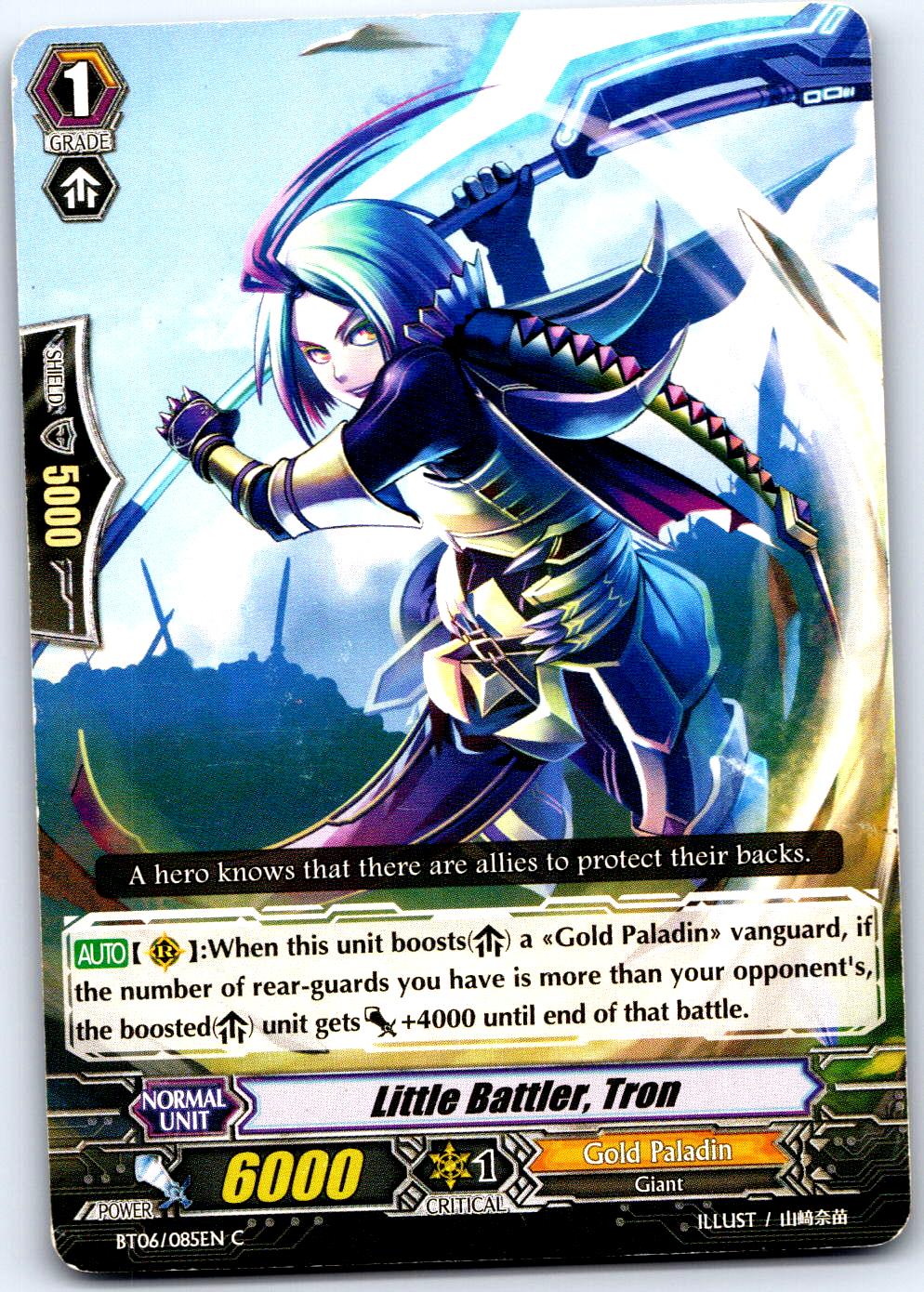 LITTLE BATTLER, TRON BT06/085EN C CARDFIGHT!! VANGUARD MP