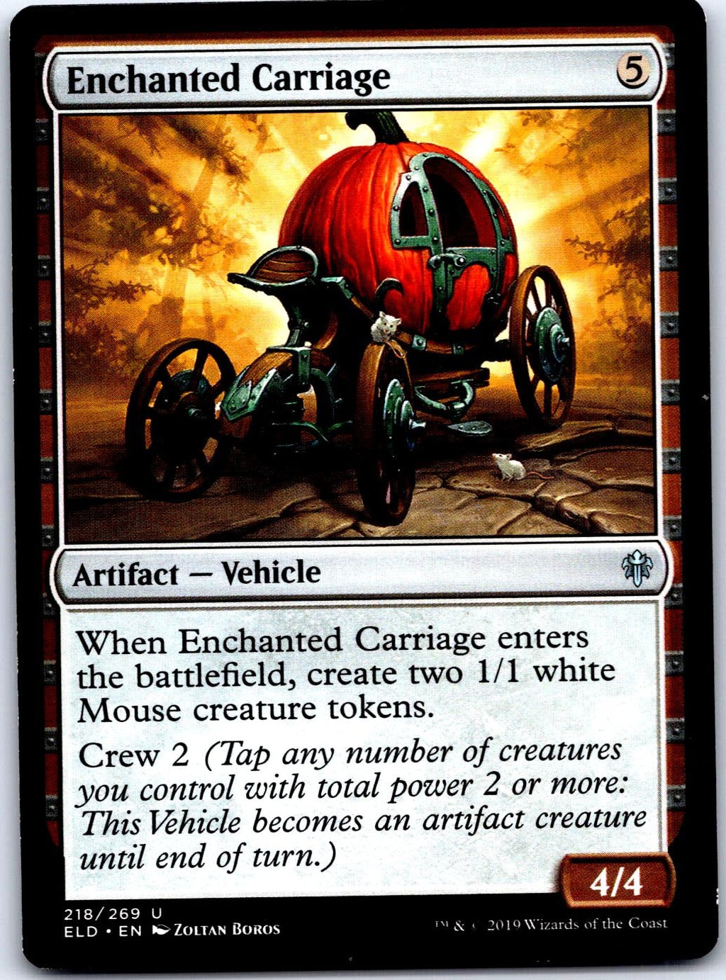 ENCHANTED CARRIAGE 218 UC MAGIC: THE GATHERING MP