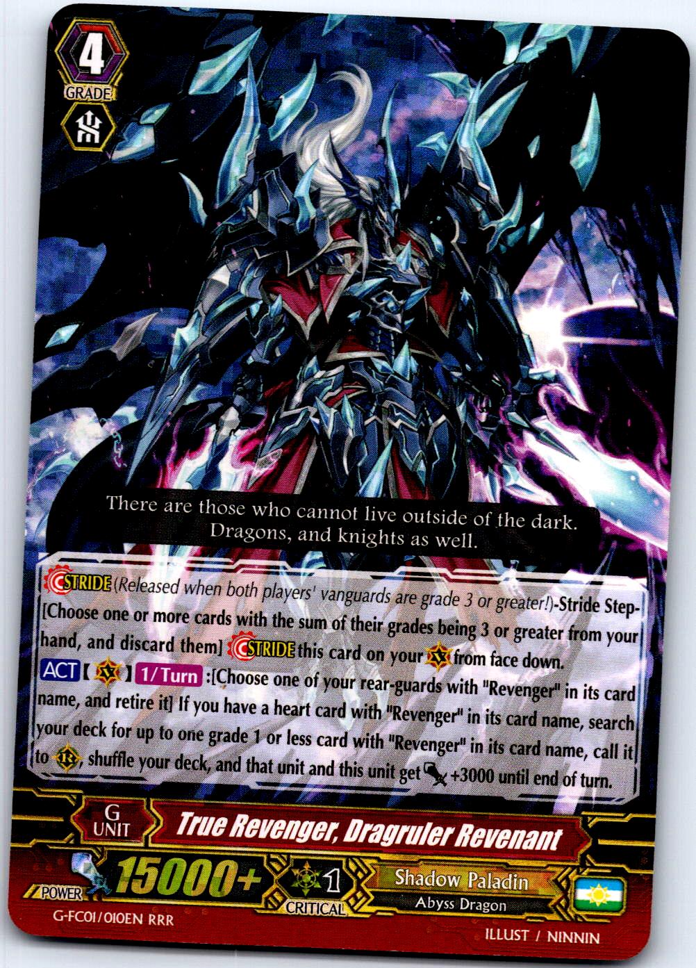 TRUE REVENGER, DRAGRULER REVENANT G-FC01/010EN CARDFIGHT!! VANGUARD MP