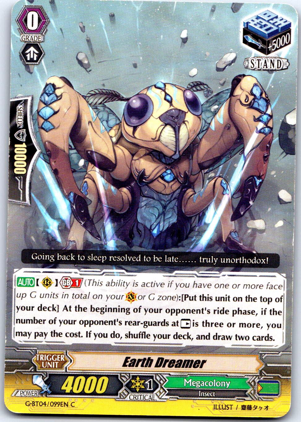 EARTH DREAMER G-BT04/099EN C CARDFIGHT!! VANGUARD MP