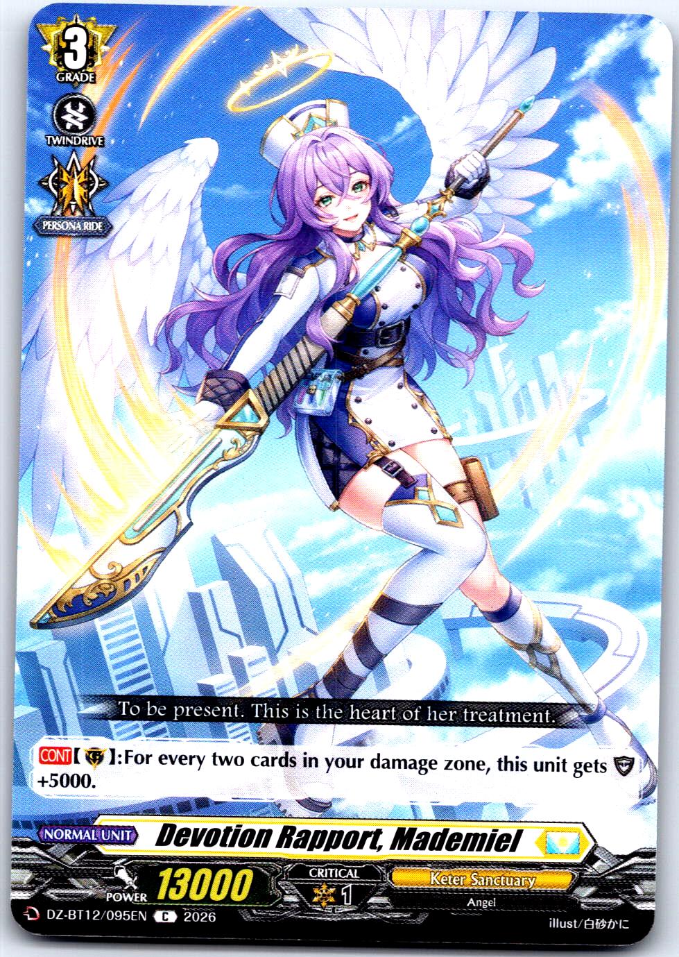 DEVOTION RAPPORT, MADEMIEL DZ-BT12/095EN C CARDFIGHT!! VANGUARD MP