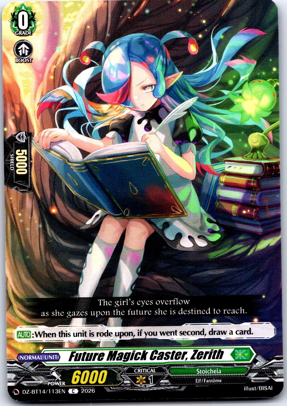 FUTURE MAGICK CASTER, ZERITH DZ-BT14/113EN C CARDFIGHT!! VANGUARD MP