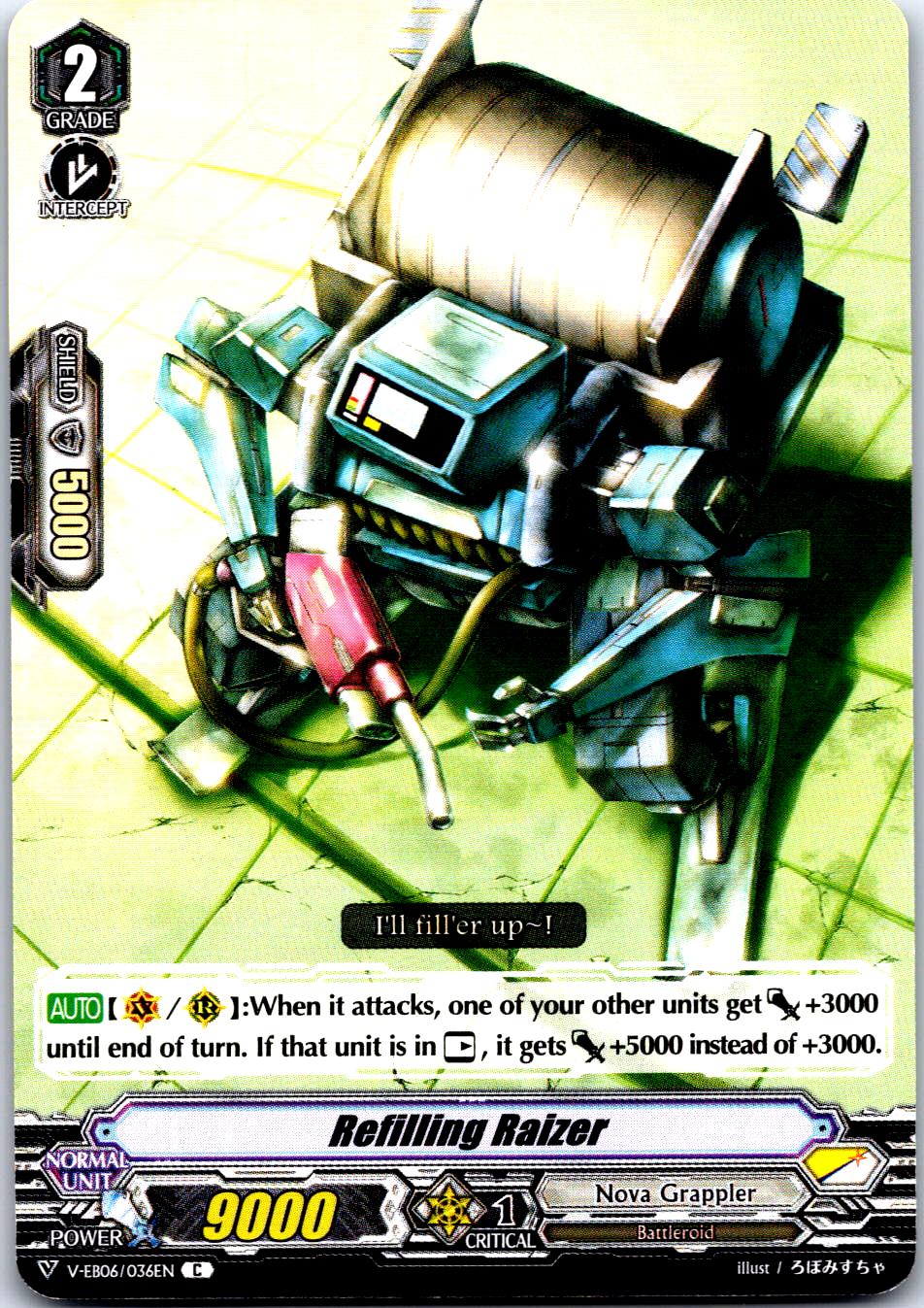 REFILLING RAIZER V-EB06/036EN C CARDFIGHT!! VANGUARD MP