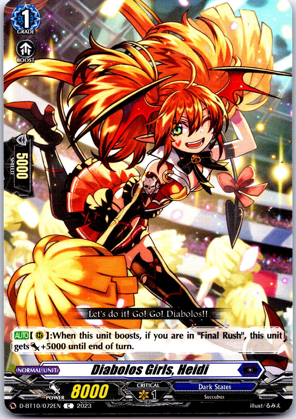 DIABOLOS GIRLS, HEIDI D-BT10/072EN C CARDFIGHT!! VANGUARD MP