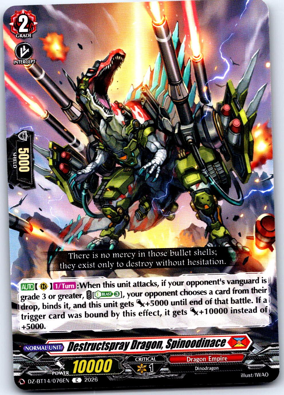 DESTRUCTSPRAY DRAGON, SPINOODINACE DZ-BT14/076EN C CARDFIGHT!! VANGUARD MP
