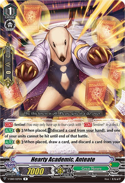 Hearty Academic, Anteate