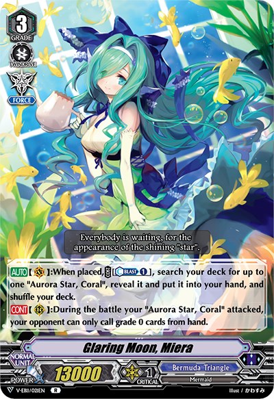 Glaring Moon, Miera