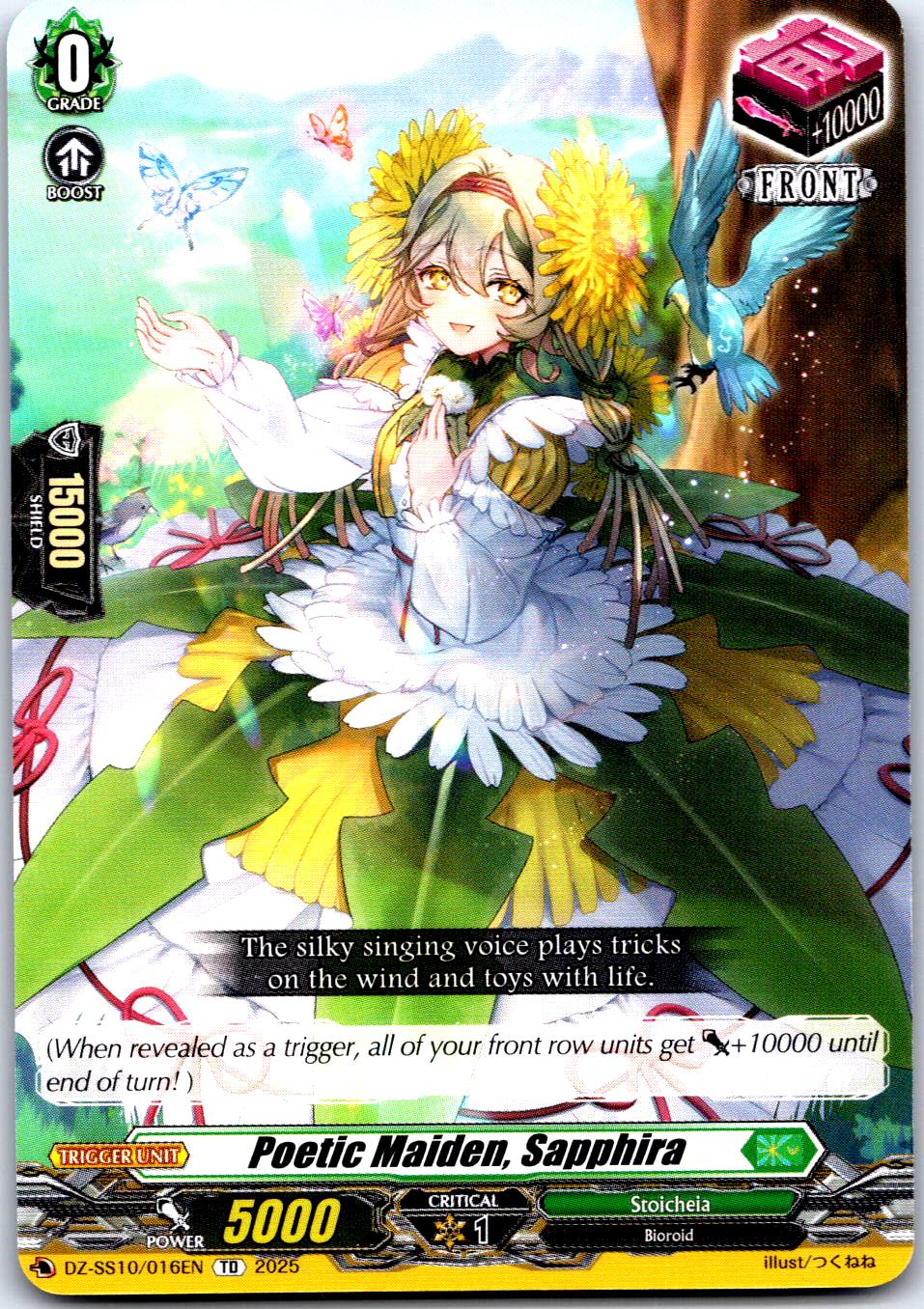 POETIC MAIDEN, SAPPHIRA DZ-SS10/016EN TRIAL DECK CARDFIGHT!! VANGUARD MP